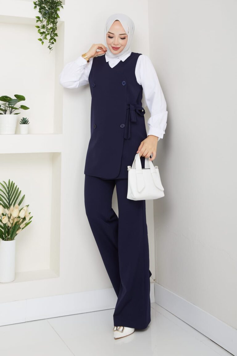 3lü Set Takım bağlamalı Lacivert