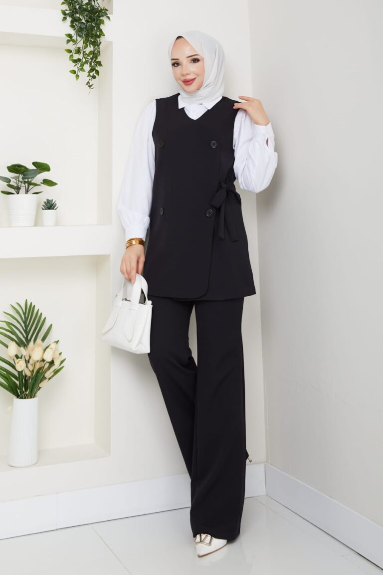 3lü Set Takım bağlamalı Siyah