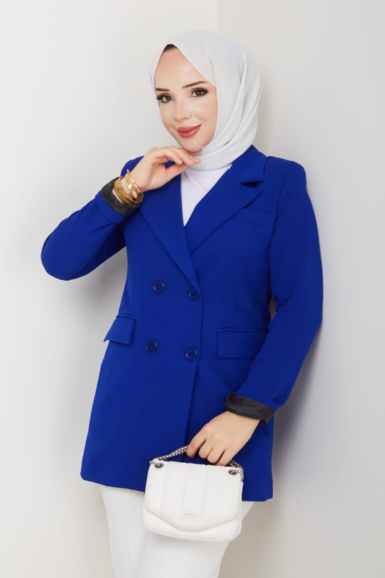 Düğmeli Ceket Mavi
