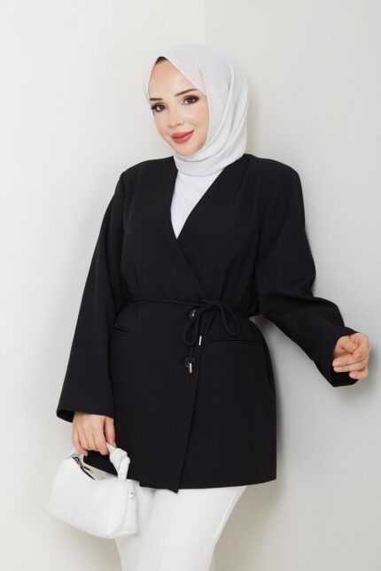 Ceket Bağlamalı Siyah