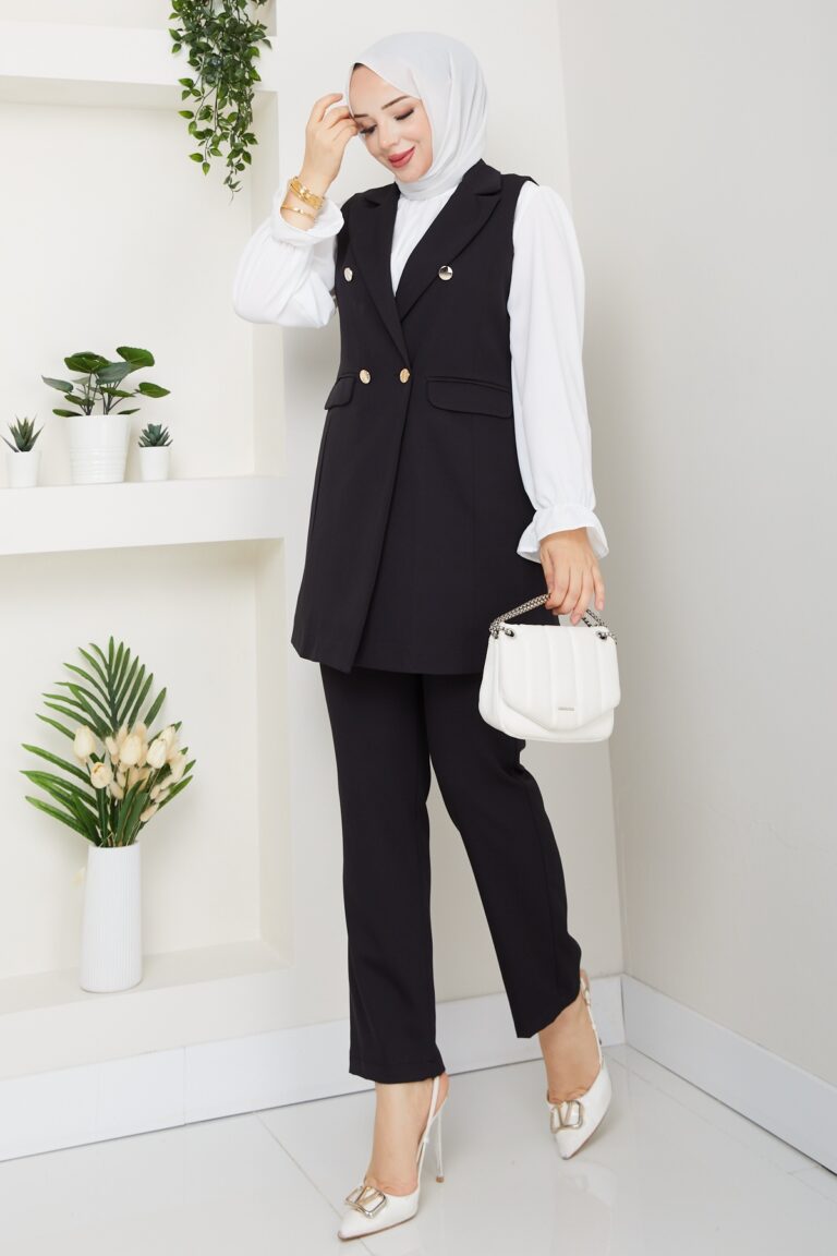 3lü Set Takım sıyah