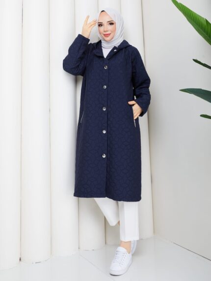 Lacıvert kapıtone kap